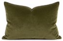 Velvet Pillow Cover in Olive