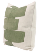 Stacked Pillow Cover in Leaf Green