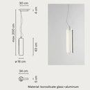 GobekUsa Glass Cylinder Chandelier: Sleek Indoor Lighting for Living Room & Dining Room