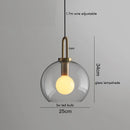 GobekUsa Glass Ball LED Pendant Light - Modern Hanging Lights for Home, Restaurant, Cafe