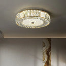 GobekUsa Golden Crystal Ceiling Chandelier: Modern Luxury LED Light Fixture for Living Room