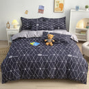 GobekUsa Cartoon Printed Bedding Set: Bed Sheet, Duvet Cover, Pillowcases