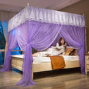 GobekUsa Lace Palace Mosquito Net Tent for Queen/Double Bed with Stainless Steel Frame