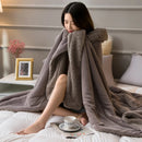 GobekUsa Cozy Lambswool Flannel Blanket for Sofa, Office, and Bed