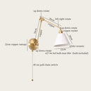 GobekUsa Ceramic LED Wall Lamp with Pull Chain Switch for Stair, Bathroom, Living Room