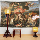 GobekUsa Angels & Beauty Misty Oil Painting Tapestry Wall Hanging for Room Decor