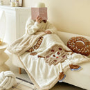 GobekUsa Cartoon Lamb Wool Blanket: Soft & Warm Sofa Cover for Autumn/Winter