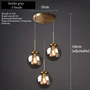 Nordic Glass Pendant Light With Polished Steel Finish
