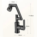 GobekUsa LED Basin Faucet 360 Rotation Stream Sprayer Hot Cold Water Sink Mixer