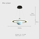 GobekUsa LED Acrylic Planet Pendant Light: Children Room Star Chandeliers for Living Room Bedroom