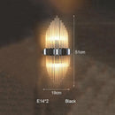 GobekUsa Crystal Strip LED Wall Lamp for Living Room, Bedroom, Study, Balcony Lighting