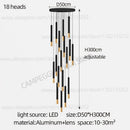 GobekUsa Black Gold Pendant Lamp: Modern Nordic Designer LED Indoor Lighting