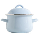 GobekUsa Enamel Stock Pot with Lid, 1.5L Multi-Purpose Cooking Pot for Kitchen Soups and Porridge
