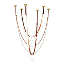 GobekUsa LED Long Strip Chandelier for Modern Living Room and Villa