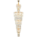 GobekUsa Crystal European Long Chandelier for Elegant Living Room Décor