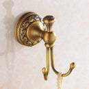 GobekUsa Antique Brass Robe Hooks Retro Bathroom Accessories