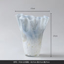 GobekUsa Golden Trumpet Ceramic Flower Vase Home Decoration Accessories