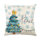 GobekUsa Christmas Pillowcase Collection - Festive Sofa Decor with Christmas Tree, Elk, Snowman