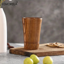 GobekUsa Handmade Natural Wooden Tea Cups - Set of 2 | Japan Style Cups for Tea, Coffee, Beer, Milk, Water
