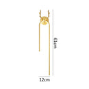 GobekUsa Deer Head Wall Lamp Gold Art Decor Living Room Bedside Light