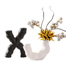 GobekUsa Geometric Ceramic Flower Vase for Stylish Home Decor & Flower Arrangement