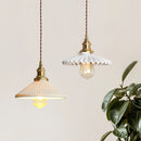 GobekUsa Japanese Ceramic Brass Bedside Chandelier for Bedroom Bay Window Bar Lighting
