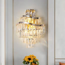 GobekUsa Crystal Wall Lamp: Elegant Living Room Bedroom Design Lighting