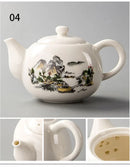 GobekUsa Dehua Clay Kung Fu Tea Set Teapot Gaiwan Samovar Coffeeware Teaware Bar