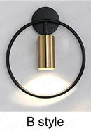 GobekUsa Brass Ring LED Wall Light for Home Decor and Ambiance
