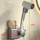GobekUsa Bathroom Hair Dryer Holder Wall Mount Storage Rack