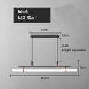 GobekUsa Glass Belt Chandelier: Modern Indoor Restaurant & Office LED Light