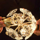 GobekUsa Crystal Chandelier Stair Pendant Lamp Living Room Interior Lighting