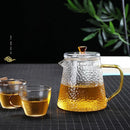 GobekUsa Heat-Resistant Glass Teapot with Pu Erh Infuser for Tea Brewing