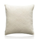 GobekUsa Blue Wave Crimping Quilted Cushion Cover for Home Sofa Bed Decor