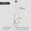 GobekUsa LED Pendant Lamp for Bedroom Interior Hanging Chandelier Fixture