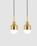 GobekUsa Gold Iron Led Pendant Lights for Kitchen Dining Room, Modern Luminaire Hanging Lamps