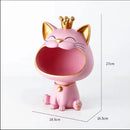 GobekUsa Lucky Cat Sculpture: Modern Table Decoration & Storage Box Ornament