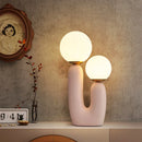 GobekUsa Glass Ball Table Lamp: Green Pink Resin Nordic Creativity Cute Bedroom Decor