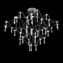 GobekUsa Deluxe Crystal Star Lamp: Designer LED Lighting for Modern Living Room & Villa