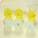 GobekUsa Chick Doll Figurines Miniature Fairy House Decor Hen Luminous Animals Statue