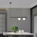 GobekUsa Linear Minimalist Chandelier Pendant Light for Living Room, Dining Table Ceiling Decor