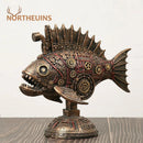 GobekUsa Blackfish Resin Steampunk Whale Figurine Classic Home Office Decor