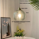 GobekUsa Blue Glass LED Pendant Lamp: Nordic Modern Hanging Light.