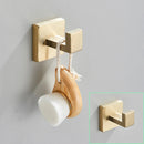 GobekUsa Brushed Gold Bathroom Hardware Set Stainless Steel Towel Bar Robe Hook Toilet Paper Holder