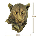 GobekUsa Animal Head Wall Hanger: Decorative Resin Wildlife Hook Rack Statue