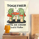 GobekUsa Cute Cartoon Frog Moon Phase Tapestry for Girls Dorm Room Decor