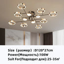 GobekUsa Gold Plated Chandelier with Remote Control, Crystals Decoration for Living Room