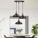 GobekUsa Industrial Farmhouse Black Pendant Light for Kitchen - E27 Based
