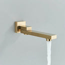 GobekUsa Brass Chrome/Black Bronze Swivel Shower Faucet Spout Wall Mount Bathroom Accessory