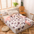 GobekUsa Cartoon Print Quilted Double Blanket for Queen Size Bed